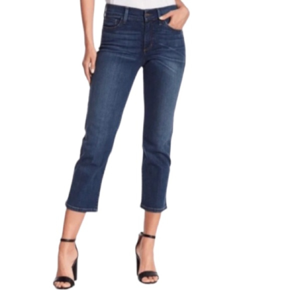 Burberry Low Rise Capri Blue Denim Jean Size 27